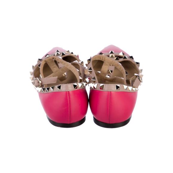 ❤️Valentino Rockstud Pink Flats❤️ - Picture 4 of 5